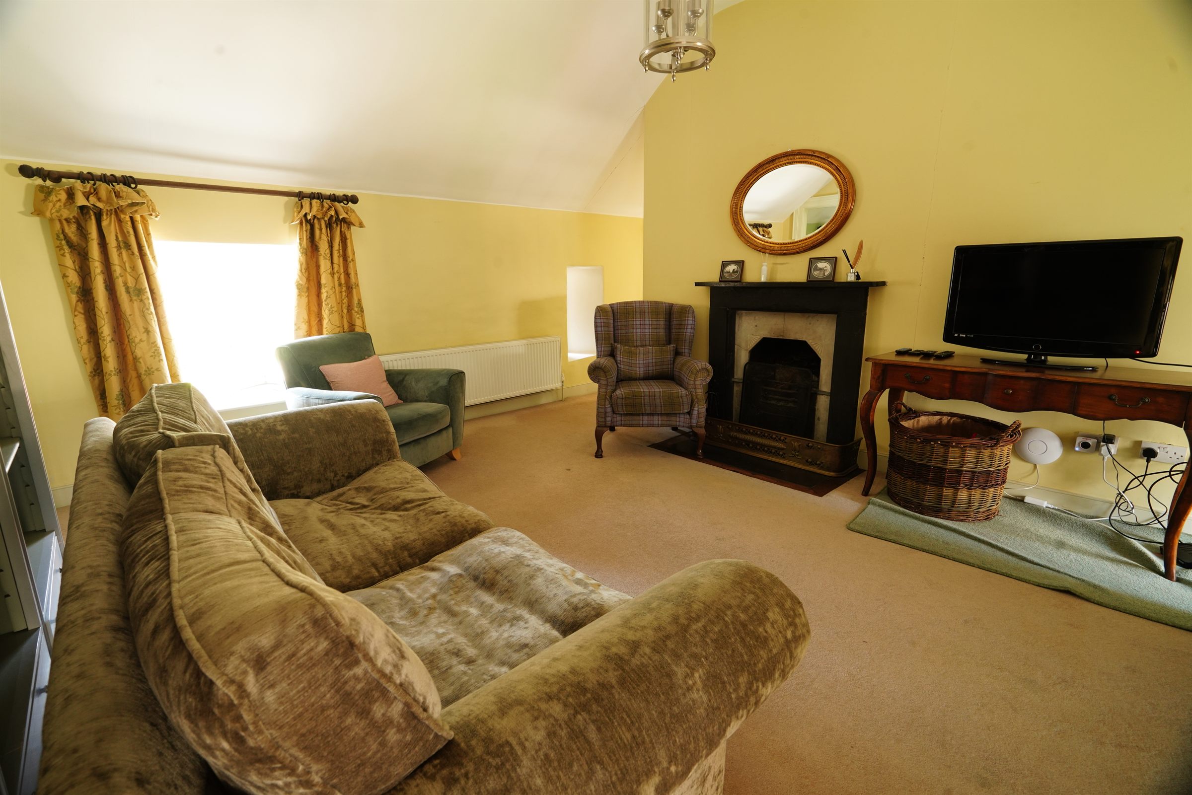 Open fire — Rockfield House, Kells, Co. Meath